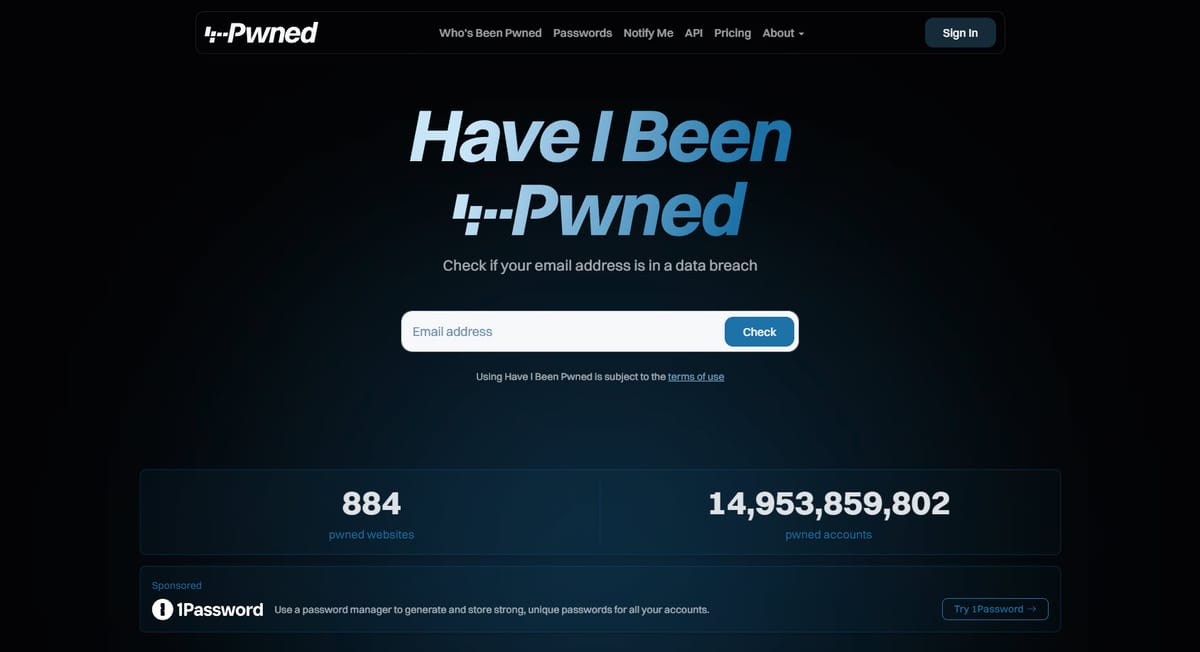 Have I Been Pwned