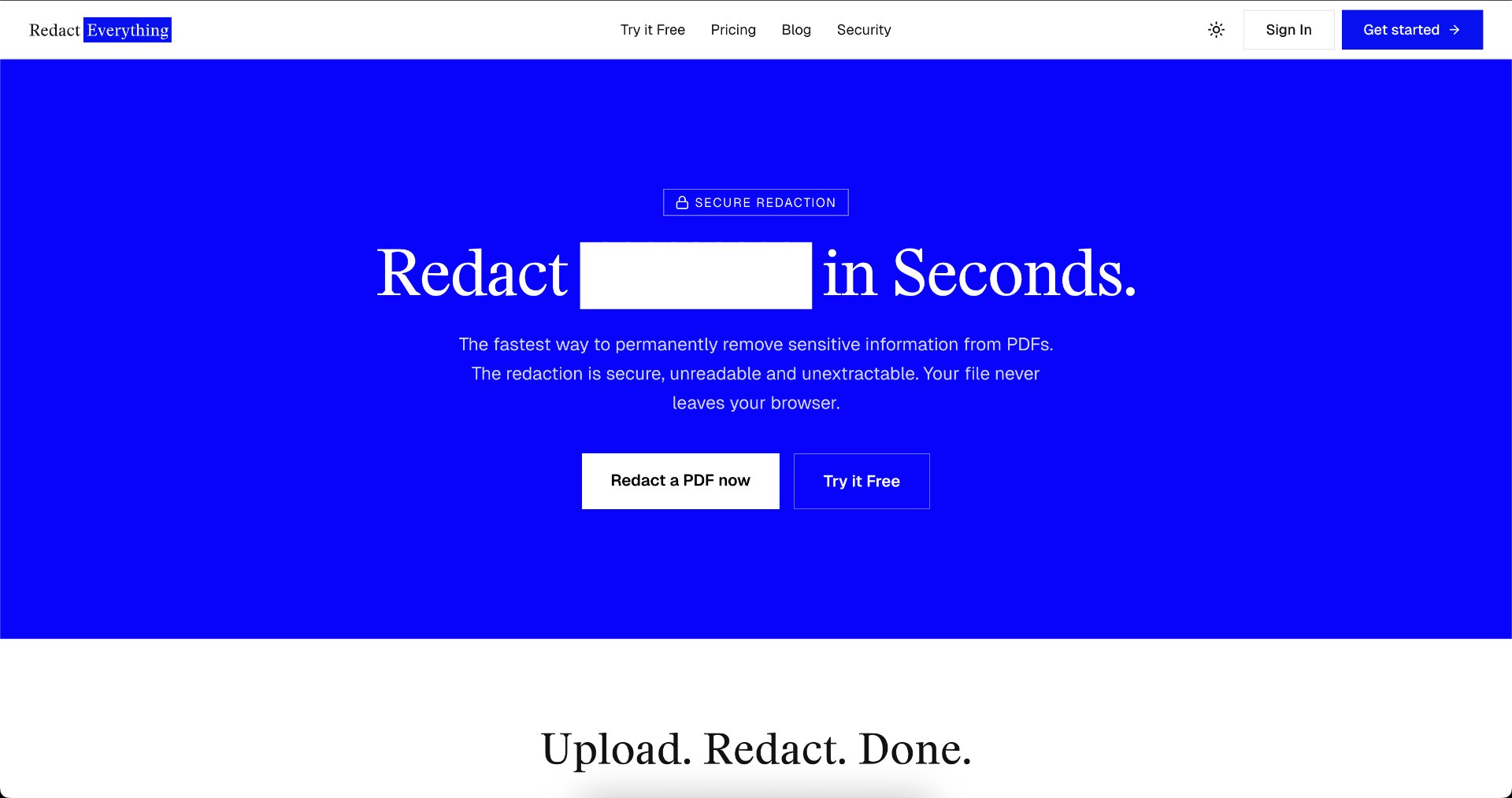 Redact Everything